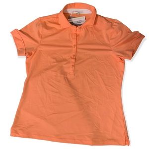 Fairway & Greene Ladies Golf Polo. Large. Mandarin color. NWT.